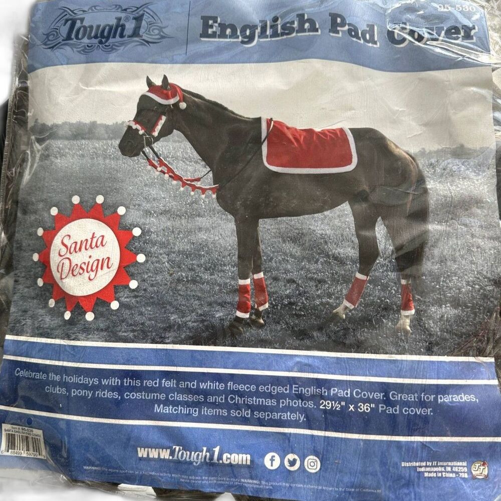 Tough 1 Horse Pony Christmas Santa pad hat and more costume
